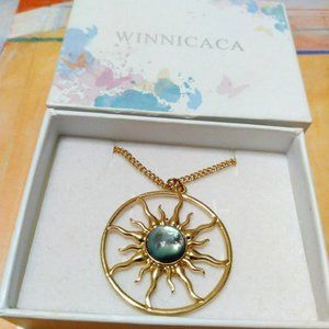 Winnicaca Moonstone Sun Necklace